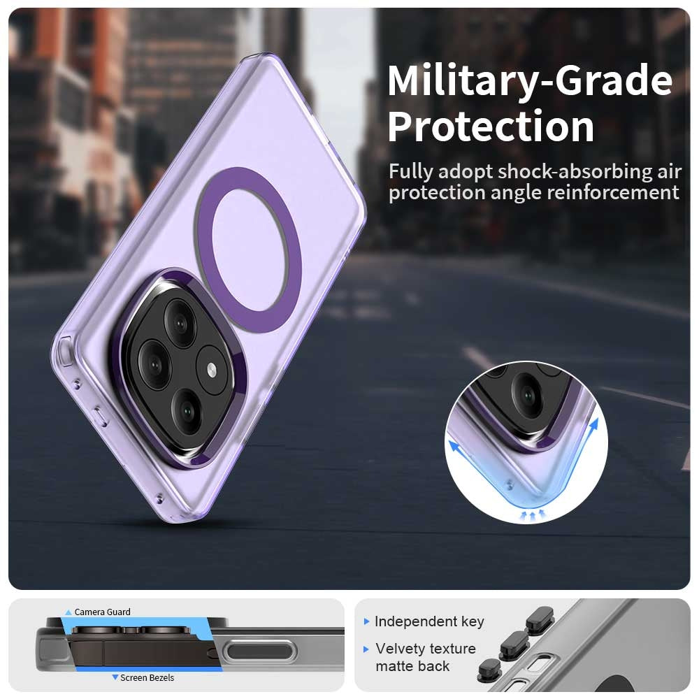 Redmi Note 14 Pro+ 5G Durable MagSafe Phone Case - Hybrid TPU & PC Design, Lightweight & Stylish, Candy Colour, Wireless Charging Friendly