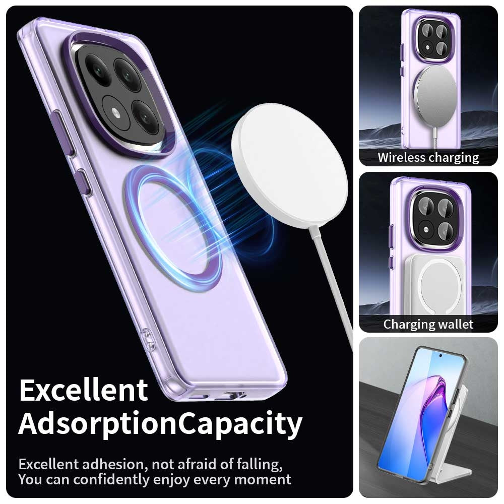 Redmi Note 14 Pro+ 5G Durable MagSafe Phone Case - Hybrid TPU & PC Design, Lightweight & Stylish, Candy Colour, Wireless Charging Friendly