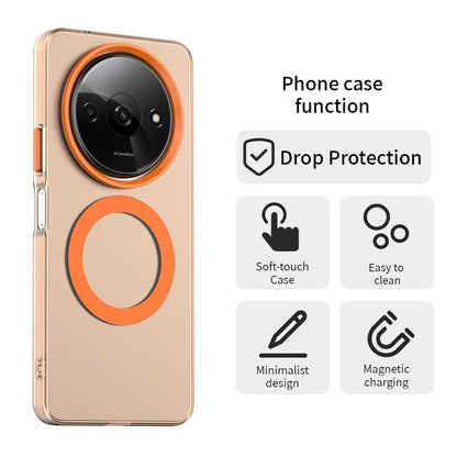 Redmi A3 Durable MagSafe Phone Case - Hybrid TPU & PC Design, Lightweight & Stylish, Candy Colour, Wireless Charging Friendly