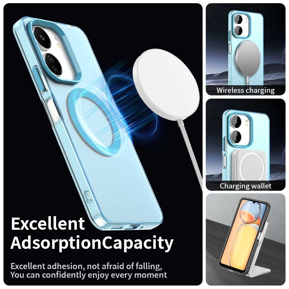 Redmi 13R 5G Durable MagSafe Phone Case - Hybrid TPU & PC Design, Lightweight & Stylish, Candy Colour, Wireless Charging Friendly