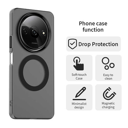 Redmi A3x Durable MagSafe Phone Case - Hybrid TPU & PC Design, Lightweight & Stylish, Candy Colour, Wireless Charging Friendly