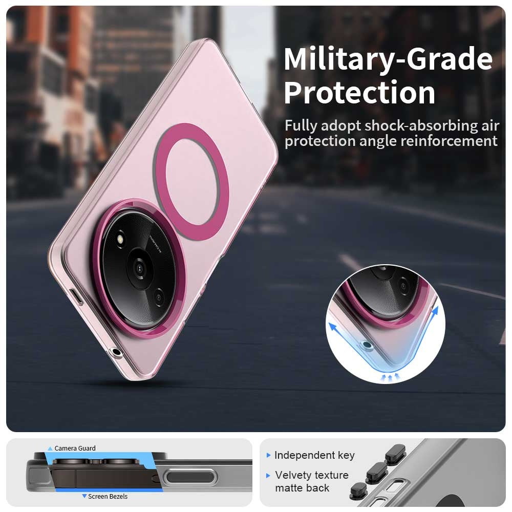 Redmi A3x Durable MagSafe Phone Case - Hybrid TPU & PC Design, Lightweight & Stylish, Candy Colour, Wireless Charging Friendly