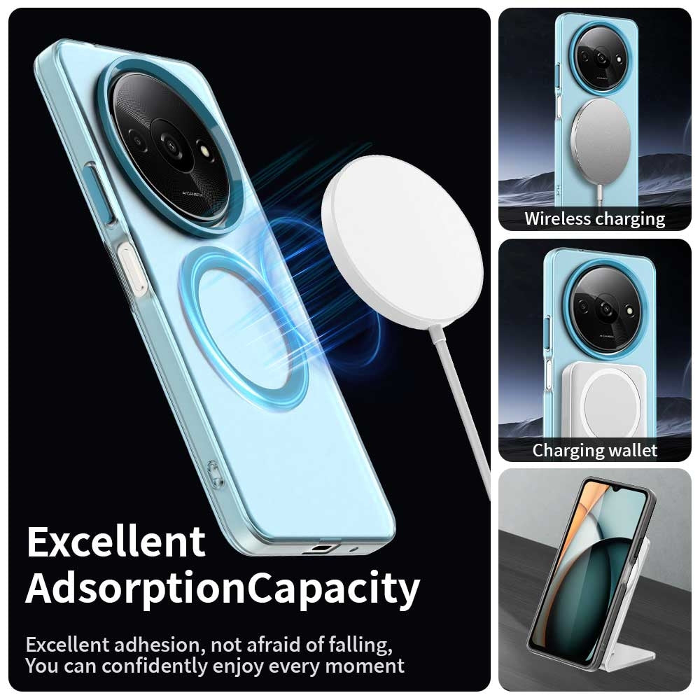 Redmi A3x Durable MagSafe Phone Case - Hybrid TPU & PC Design, Lightweight & Stylish, Candy Colour, Wireless Charging Friendly