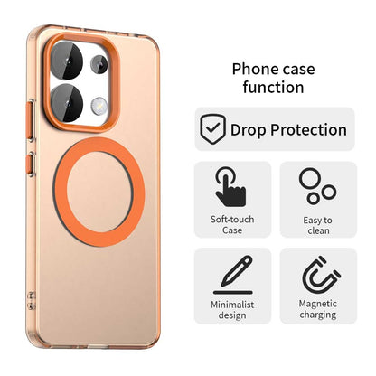 Redmi Note 13 4G Durable MagSafe Phone Case - Hybrid TPU & PC Design, Lightweight & Stylish, Candy Colour, Wireless Charging Friendly
