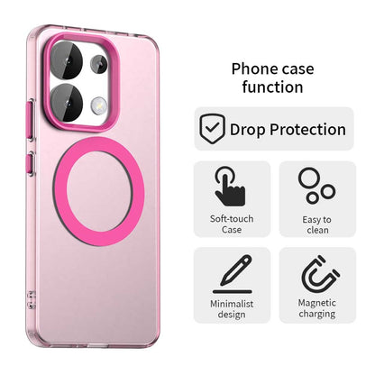Redmi Note 13 4G Durable MagSafe Phone Case - Hybrid TPU & PC Design, Lightweight & Stylish, Candy Colour, Wireless Charging Friendly