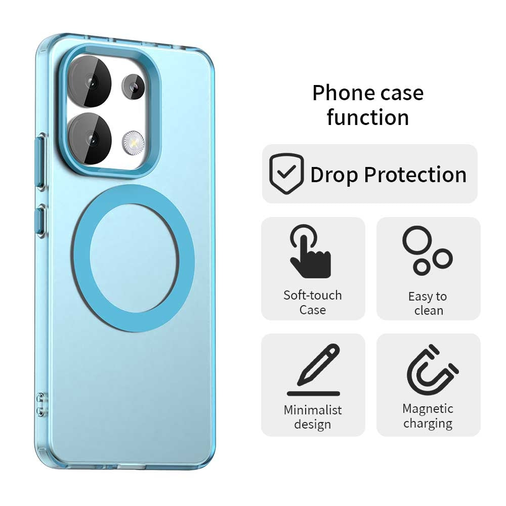 Redmi Note 13 4G Durable MagSafe Phone Case - Hybrid TPU & PC Design, Lightweight & Stylish, Candy Colour, Wireless Charging Friendly