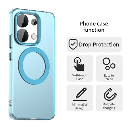 Redmi Note 13 4G Durable MagSafe Phone Case - Hybrid TPU & PC Design, Lightweight & Stylish, Candy Colour, Wireless Charging Friendly