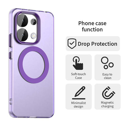 Redmi Note 13 4G Durable MagSafe Phone Case - Hybrid TPU & PC Design, Lightweight & Stylish, Candy Colour, Wireless Charging Friendly