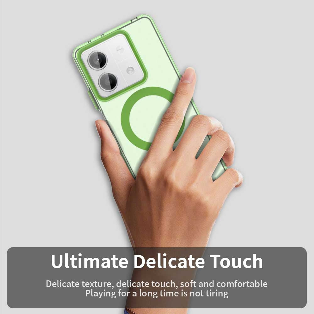 Redmi Note 13 5G Durable MagSafe Phone Case - Hybrid TPU & PC Design, Lightweight & Stylish, Candy Colour, Wireless Charging Friendly