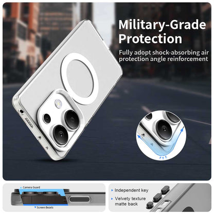 Redmi Note 13 Pro 4G Durable MagSafe Phone Case - Hybrid TPU & PC Design, Lightweight & Stylish, Candy Colour, Wireless Charging Friendly