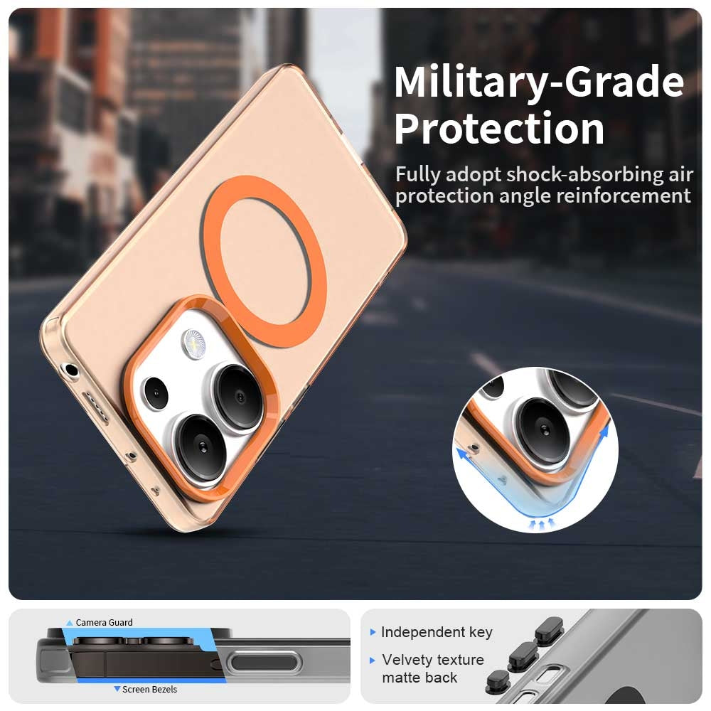 Redmi Note 13 Pro 4G Durable MagSafe Phone Case - Hybrid TPU & PC Design, Lightweight & Stylish, Candy Colour, Wireless Charging Friendly