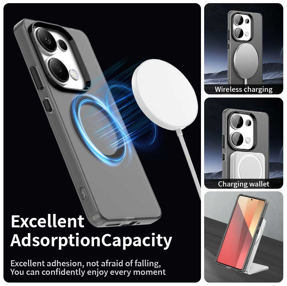 Redmi Note 13 Pro 4G Durable MagSafe Phone Case - Hybrid TPU & PC Design, Lightweight & Stylish, Candy Colour, Wireless Charging Friendly