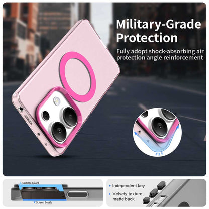 Redmi Note 13 Pro 4G Durable MagSafe Phone Case - Hybrid TPU & PC Design, Lightweight & Stylish, Candy Colour, Wireless Charging Friendly
