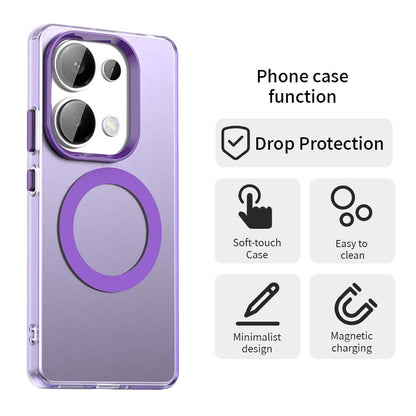 Redmi Note 13 Pro 4G Durable MagSafe Phone Case - Hybrid TPU & PC Design, Lightweight & Stylish, Candy Colour, Wireless Charging Friendly