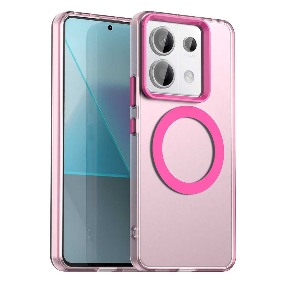 Redmi Note 13 Pro 5G Durable MagSafe Phone Case - Hybrid TPU & PC Design, Lightweight & Stylish, Candy Colour, Wireless Charging Friendly