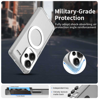 Redmi Note 13 Pro+ Durable MagSafe Phone Case - Hybrid TPU & PC Design, Lightweight & Stylish, Candy Colour, Wireless Charging Friendly