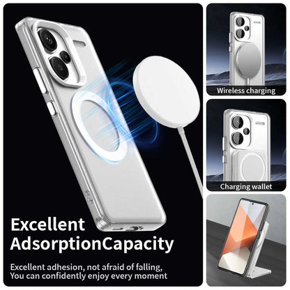 Redmi Note 13 Pro+ Durable MagSafe Phone Case - Hybrid TPU & PC Design, Lightweight & Stylish, Candy Colour, Wireless Charging Friendly