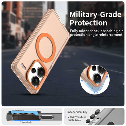 Redmi Note 13 Pro+ Durable MagSafe Phone Case - Hybrid TPU & PC Design, Lightweight & Stylish, Candy Colour, Wireless Charging Friendly