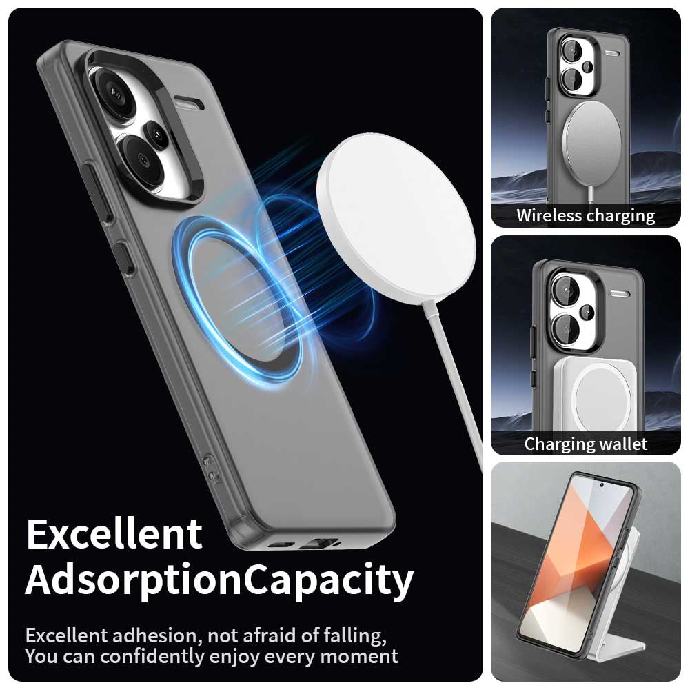 Redmi Note 13 Pro+ Durable MagSafe Phone Case - Hybrid TPU & PC Design, Lightweight & Stylish, Candy Colour, Wireless Charging Friendly