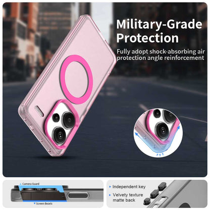 Redmi Note 13 Pro+ Durable MagSafe Phone Case - Hybrid TPU & PC Design, Lightweight & Stylish, Candy Colour, Wireless Charging Friendly