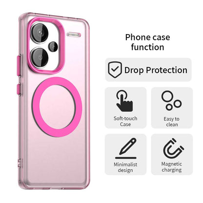 Redmi Note 13 Pro+ Durable MagSafe Phone Case - Hybrid TPU & PC Design, Lightweight & Stylish, Candy Colour, Wireless Charging Friendly