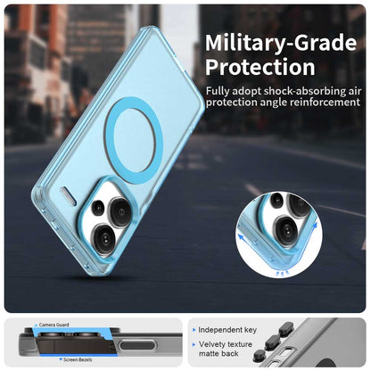 Redmi Note 13 Pro+ Durable MagSafe Phone Case - Hybrid TPU & PC Design, Lightweight & Stylish, Candy Colour, Wireless Charging Friendly