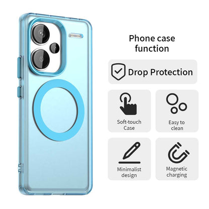 Redmi Note 13 Pro+ Durable MagSafe Phone Case - Hybrid TPU & PC Design, Lightweight & Stylish, Candy Colour, Wireless Charging Friendly