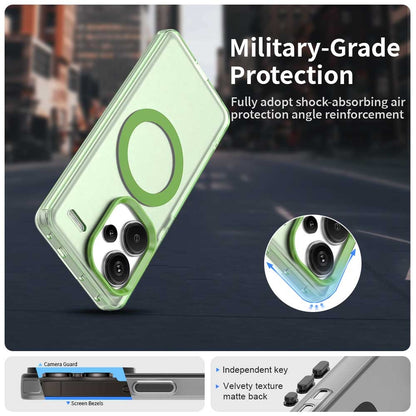Redmi Note 13 Pro+ Durable MagSafe Phone Case - Hybrid TPU & PC Design, Lightweight & Stylish, Candy Colour, Wireless Charging Friendly