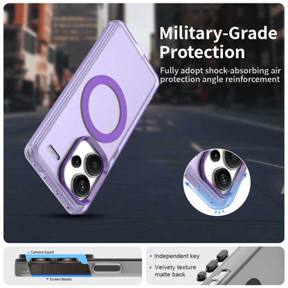 Redmi Note 13 Pro+ Durable MagSafe Phone Case - Hybrid TPU & PC Design, Lightweight & Stylish, Candy Colour, Wireless Charging Friendly