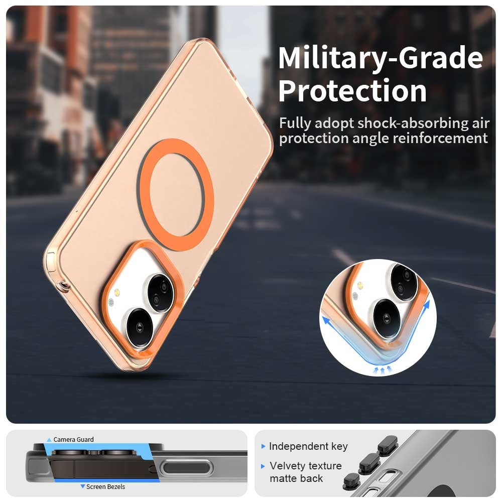 Redmi 13C 4G Durable MagSafe Phone Case - Hybrid TPU & PC Design, Lightweight & Stylish, Candy Colour, Wireless Charging Friendly