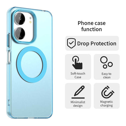 Redmi 13C 5G Durable MagSafe Phone Case - Hybrid TPU & PC Design, Lightweight & Stylish, Candy Colour, Wireless Charging Friendly