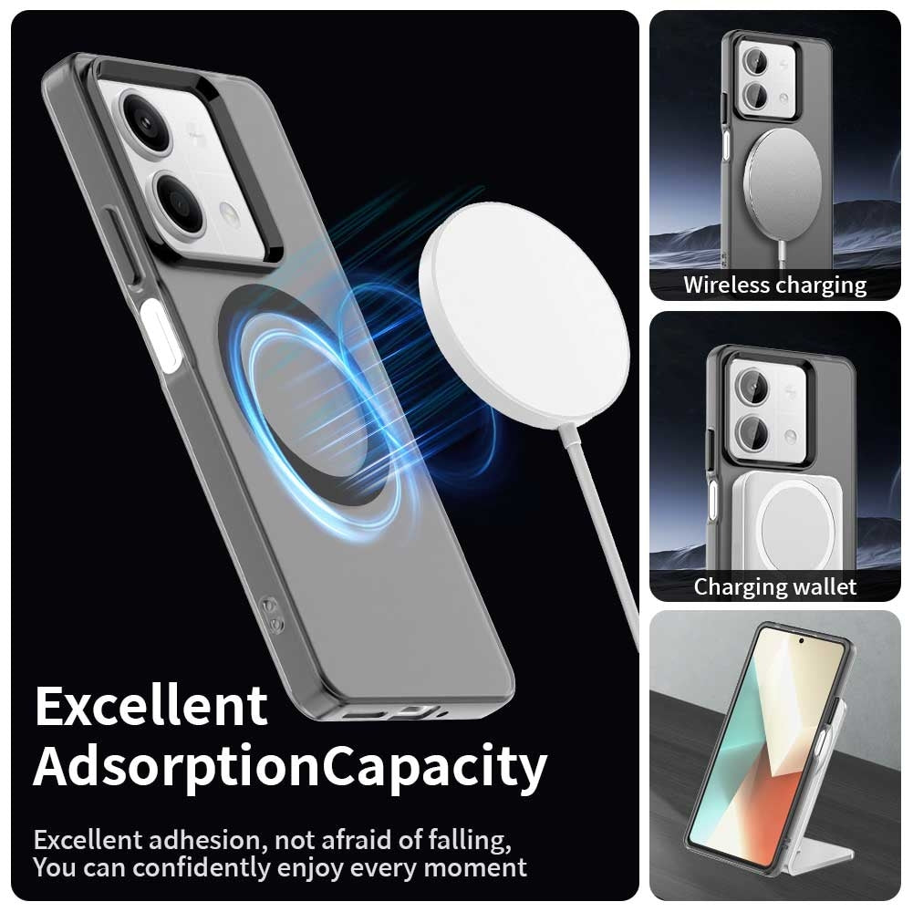 Redmi Note 13R Pro Durable MagSafe Phone Case - Hybrid TPU & PC Design, Lightweight & Stylish, Candy Colour, Wireless Charging Friendly