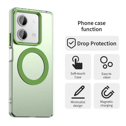 Redmi Note 13R Pro Durable MagSafe Phone Case - Hybrid TPU & PC Design, Lightweight & Stylish, Candy Colour, Wireless Charging Friendly