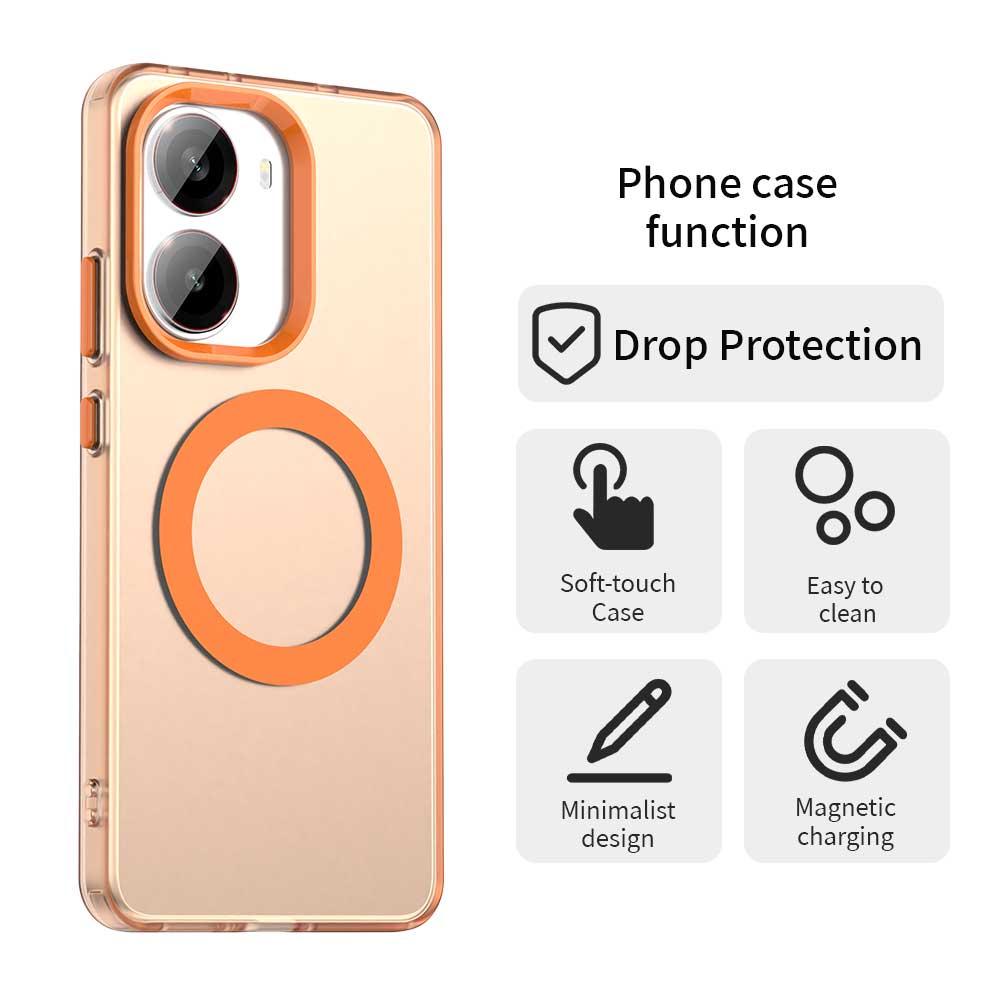 Redmi Turbo 4 Durable MagSafe Phone Case - Hybrid TPU & PC Design, Lightweight & Stylish, Candy Colour, Wireless Charging Friendly