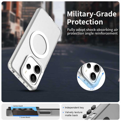 Redmi Note 14 4G 163.25mm Durable MagSafe Phone Case - Hybrid TPU & PC Design, Lightweight & Stylish, Candy Colour, Wireless Charging Friendly