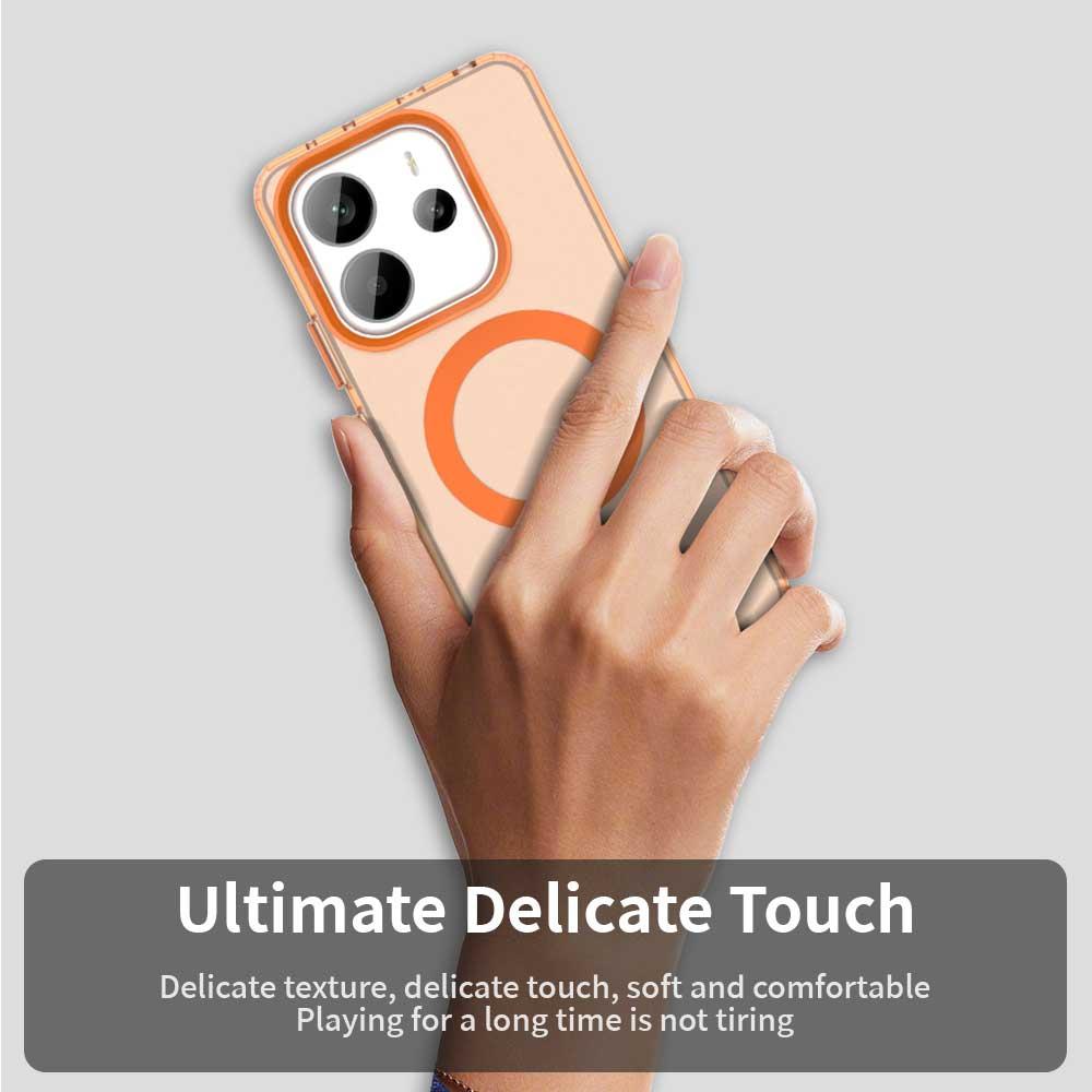 Redmi Note 14 4G 163.25mm Durable MagSafe Phone Case - Hybrid TPU & PC Design, Lightweight & Stylish, Candy Colour, Wireless Charging Friendly