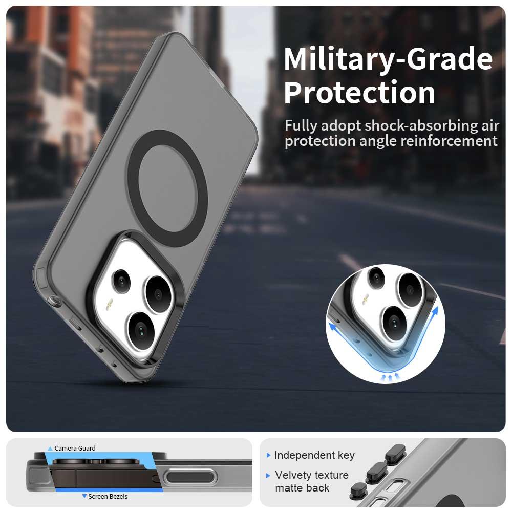 Redmi Note 14 4G 163.25mm Durable MagSafe Phone Case - Hybrid TPU & PC Design, Lightweight & Stylish, Candy Colour, Wireless Charging Friendly