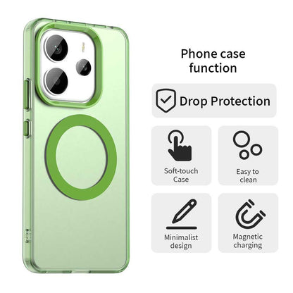 Redmi Note 14 4G 163.25mm Durable MagSafe Phone Case - Hybrid TPU & PC Design, Lightweight & Stylish, Candy Colour, Wireless Charging Friendly