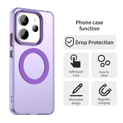 Redmi Note 14 4G 163.25mm Durable MagSafe Phone Case - Hybrid TPU & PC Design, Lightweight & Stylish, Candy Colour, Wireless Charging Friendly