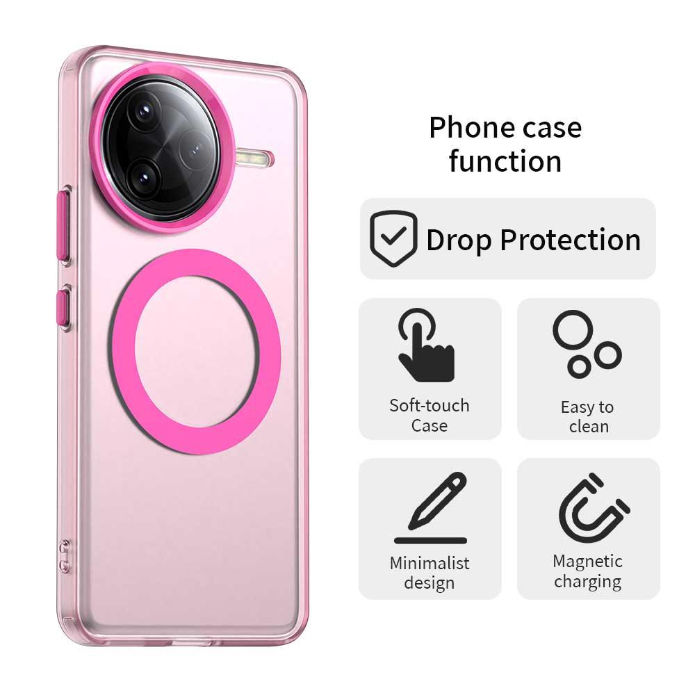 Redmi K80 Pro Durable MagSafe Phone Case - Hybrid TPU & PC Design, Lightweight & Stylish, Candy Colour, Wireless Charging Friendly