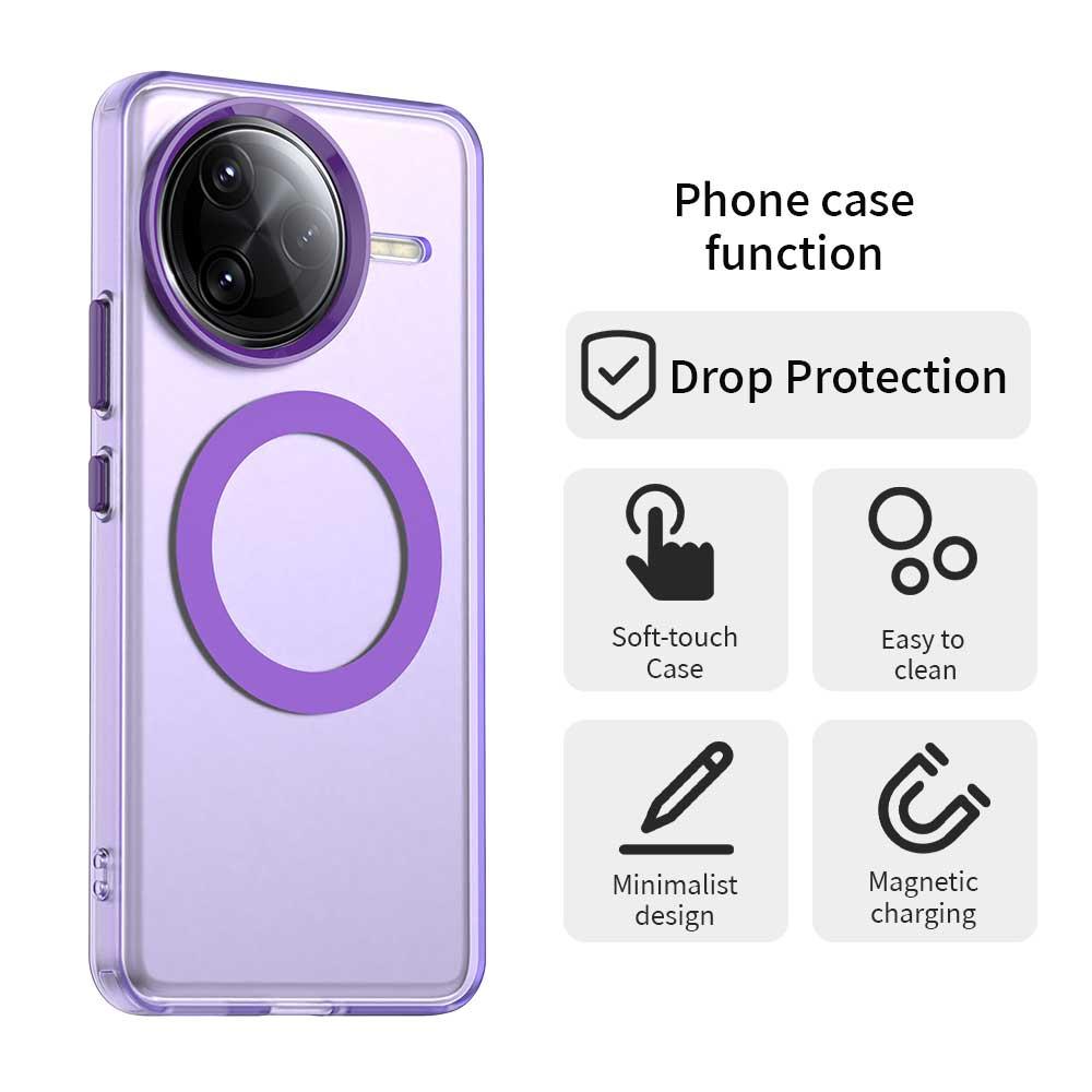 Redmi K80 Pro Durable MagSafe Phone Case - Hybrid TPU & PC Design, Lightweight & Stylish, Candy Colour, Wireless Charging Friendly