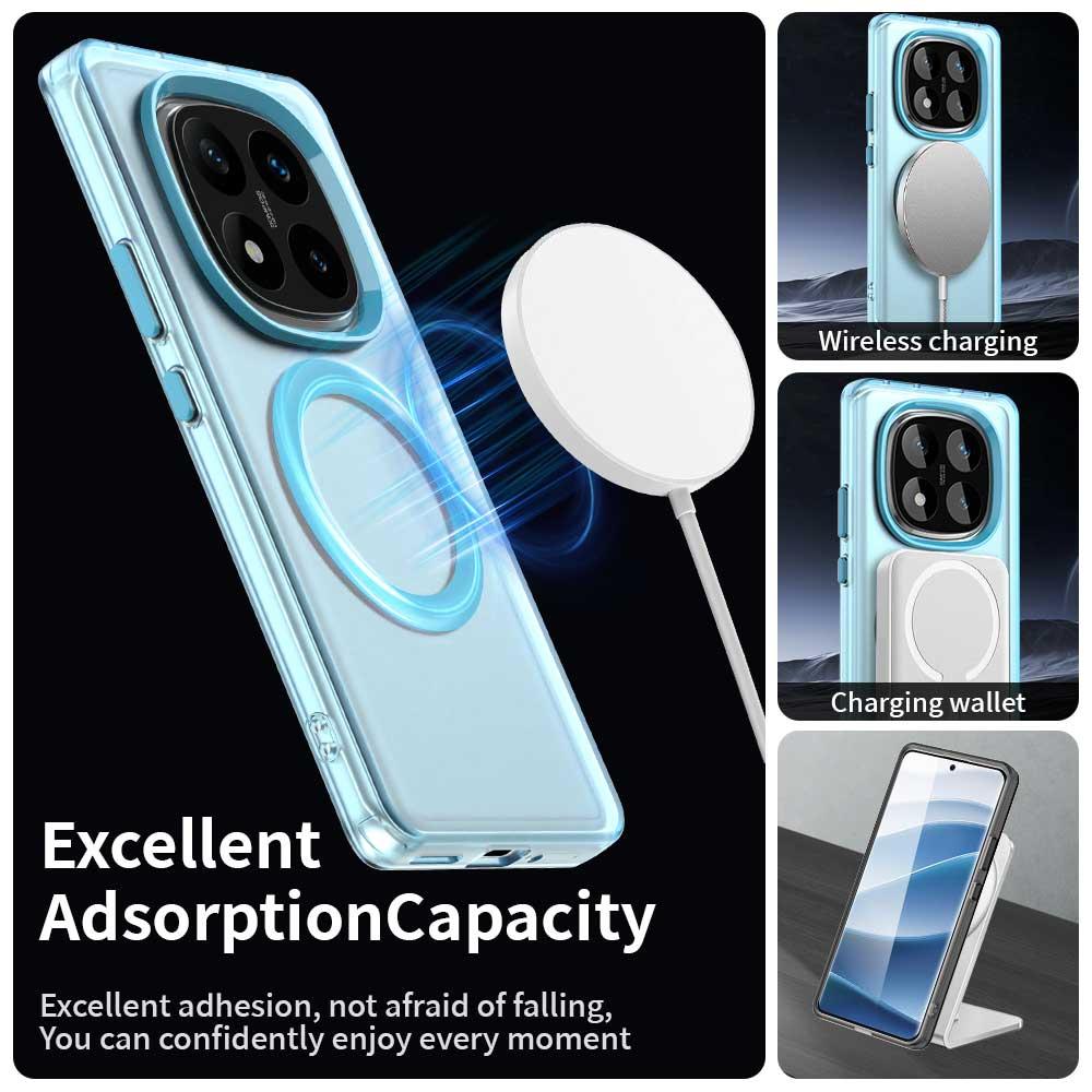 Redmi Note 14 Pro 4G Durable MagSafe Phone Case - Hybrid TPU & PC Design, Lightweight & Stylish, Candy Colour, Wireless Charging Friendly