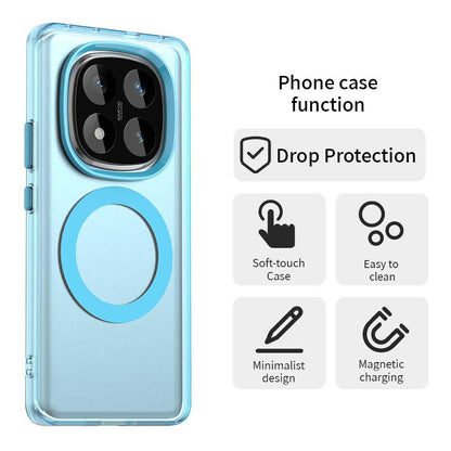 Redmi Note 14 Pro 4G Durable MagSafe Phone Case - Hybrid TPU & PC Design, Lightweight & Stylish, Candy Colour, Wireless Charging Friendly