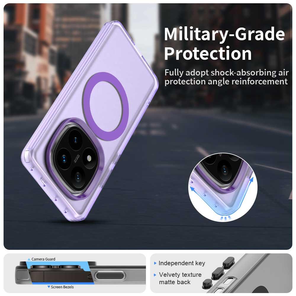 Redmi Note 14 Pro 4G Durable MagSafe Phone Case - Hybrid TPU & PC Design, Lightweight & Stylish, Candy Colour, Wireless Charging Friendly