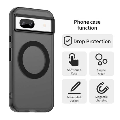 Google Pixel 8a Durable MagSafe Phone Case - Hybrid TPU & PC Design, Lightweight & Stylish, Candy Colour, Wireless Charging Friendly