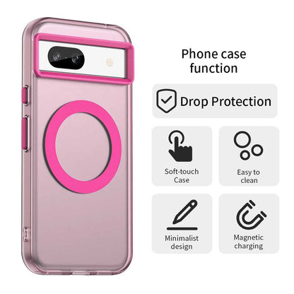 Google Pixel 8a Durable MagSafe Phone Case - Hybrid TPU & PC Design, Lightweight & Stylish, Candy Colour, Wireless Charging Friendly