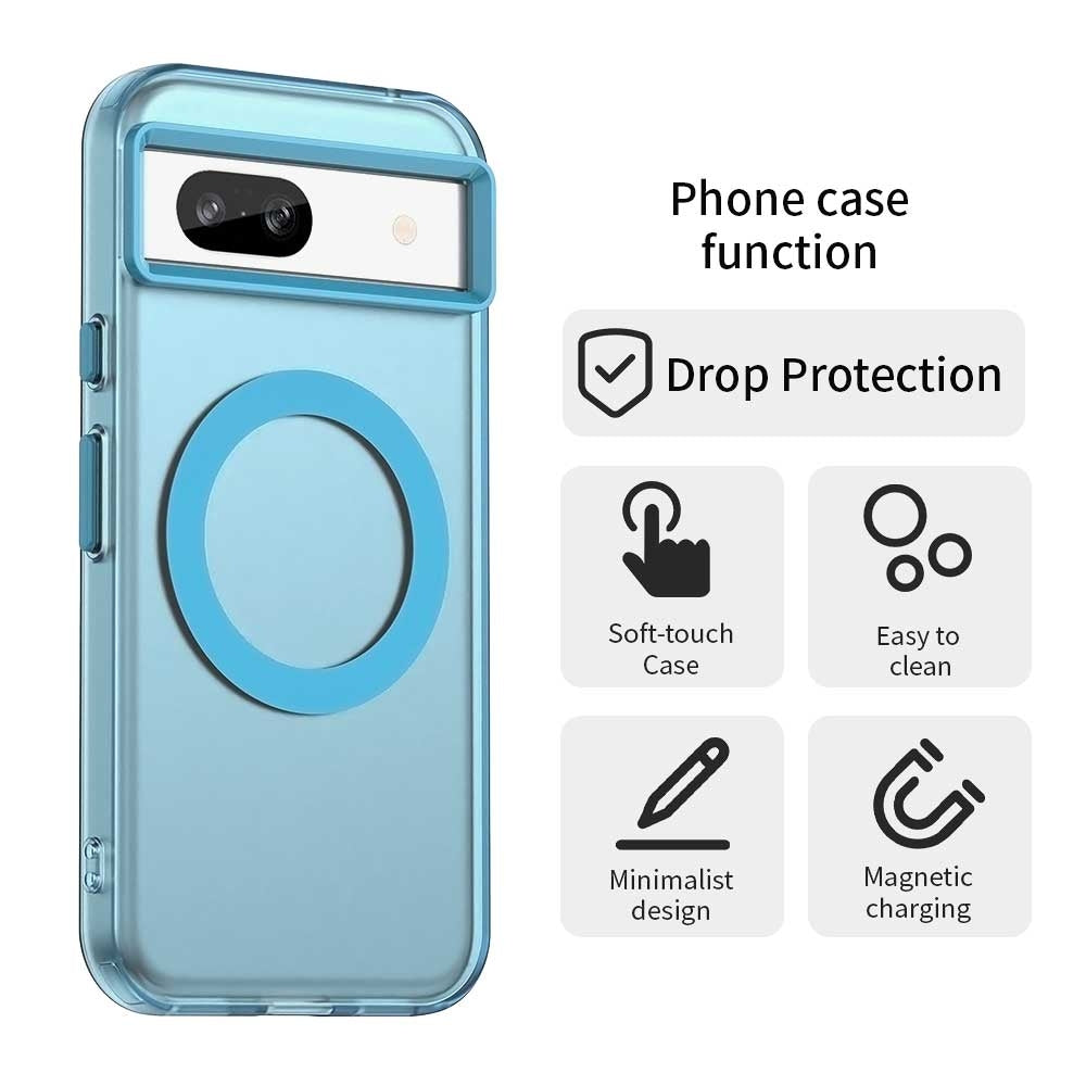 Google Pixel 8a Durable MagSafe Phone Case - Hybrid TPU & PC Design, Lightweight & Stylish, Candy Colour, Wireless Charging Friendly