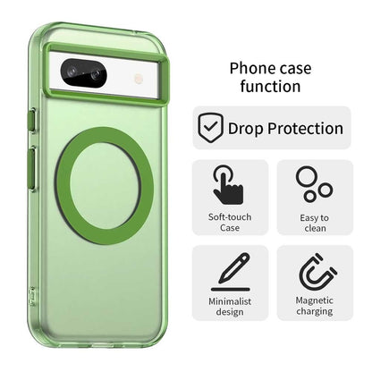 Google Pixel 8a Durable MagSafe Phone Case - Hybrid TPU & PC Design, Lightweight & Stylish, Candy Colour, Wireless Charging Friendly