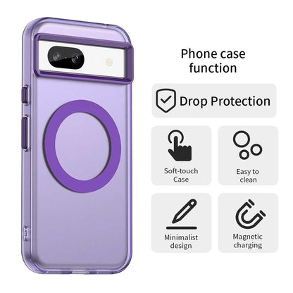 Google Pixel 8a Durable MagSafe Phone Case - Hybrid TPU & PC Design, Lightweight & Stylish, Candy Colour, Wireless Charging Friendly