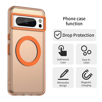 Google Pixel 8 Pro Durable MagSafe Phone Case - Hybrid TPU & PC Design, Lightweight & Stylish, Candy Colour, Wireless Charging Friendly